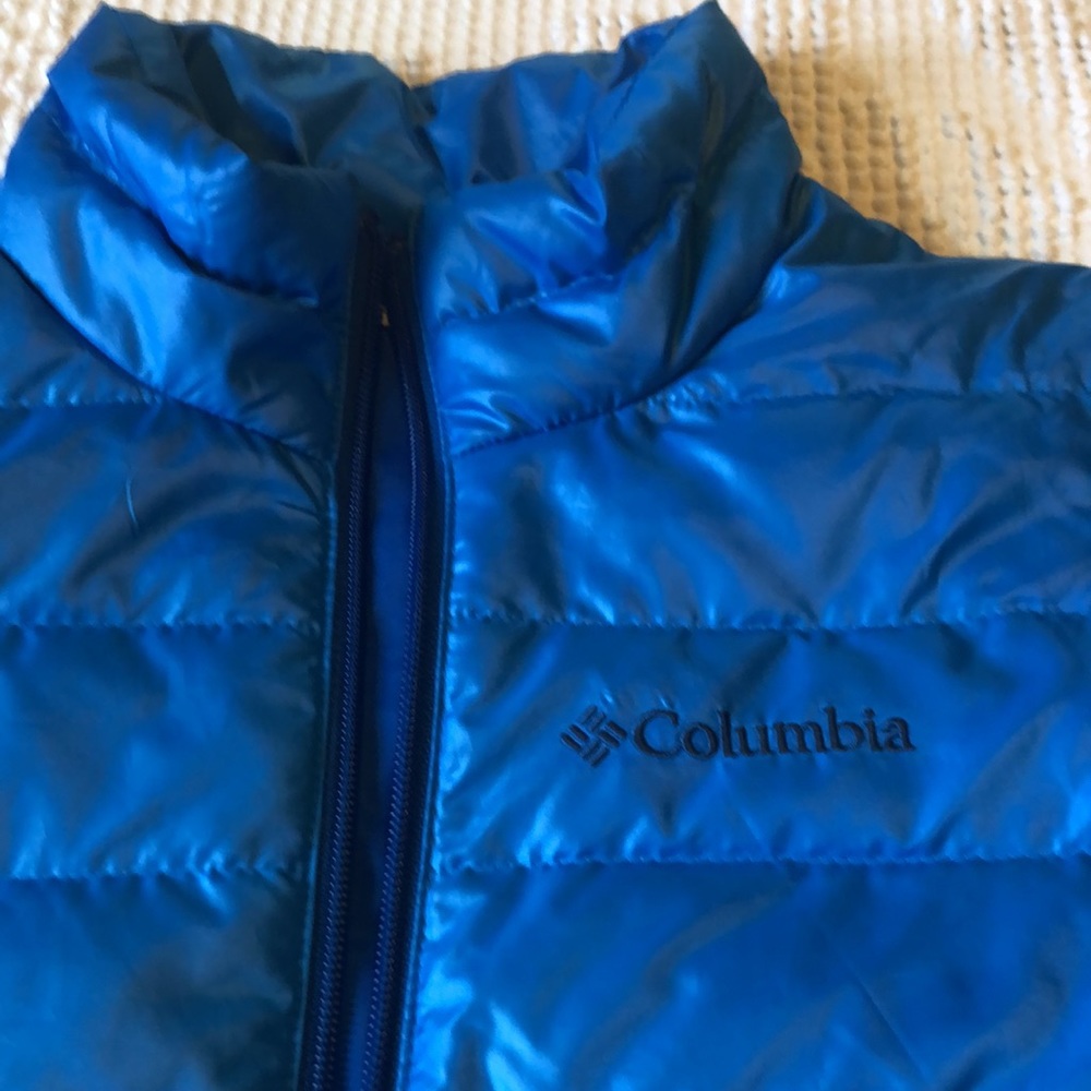 Kid’s Columbia Sportswear down jacket puffer blue SIZE S(8)